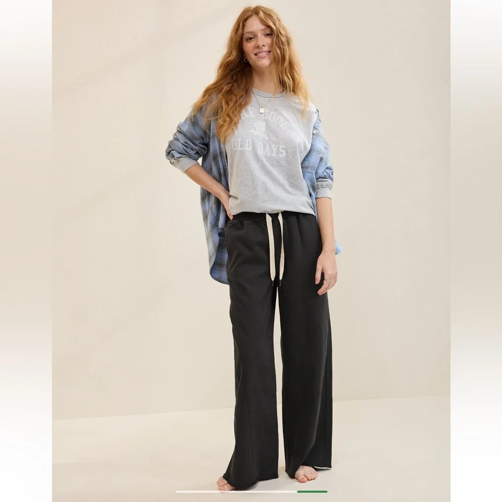 NWOT Aerie Soft Landing Trouser - Smoked Gray size Small - Picture 5 of 11